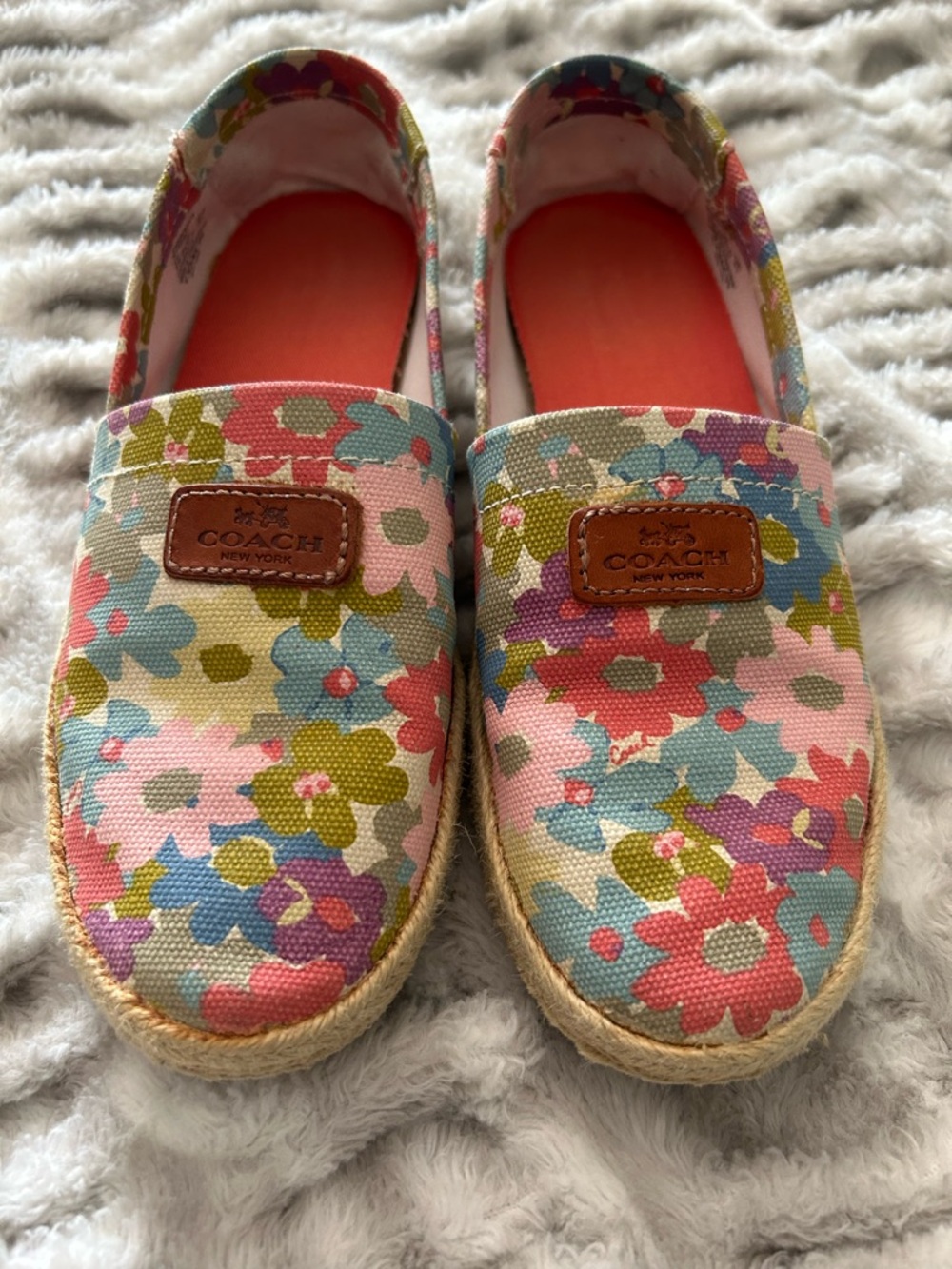 COACH Women’s Margaret Floral Canvas Slip-On Shoes